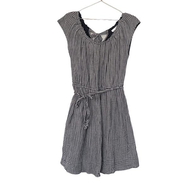 Lauren Conrad Women’s gingham tie at waist lined Dress, Size medium - Picture 1 of 6